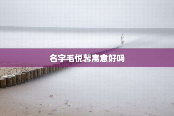 名字毛悦馨寓意好吗