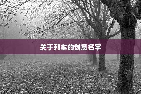 关于列车的创意名字