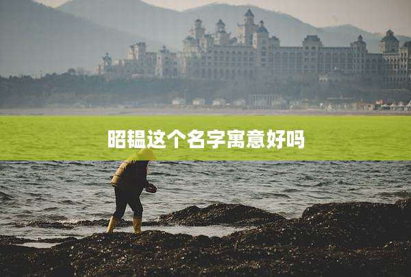 昭韫这个名字寓意好吗