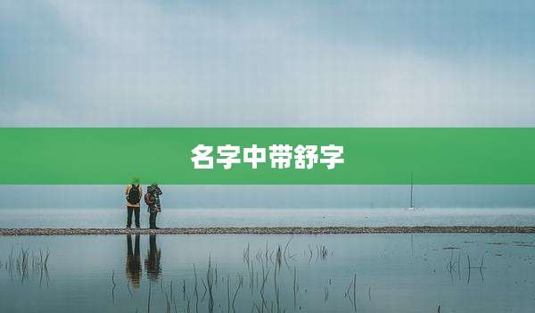 名字中带舒字