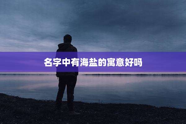 名字中有海盐的寓意好吗