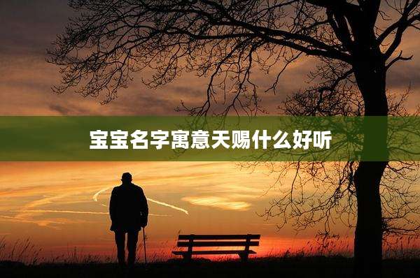 宝宝名字寓意天赐什么好听