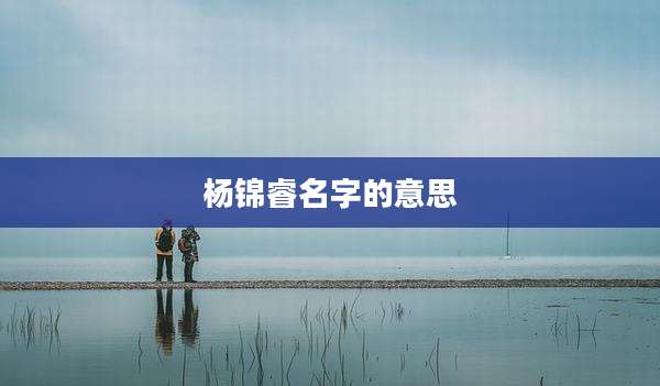 杨锦睿名字的意思