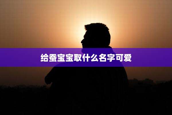 给蚕宝宝取什么名字可爱
