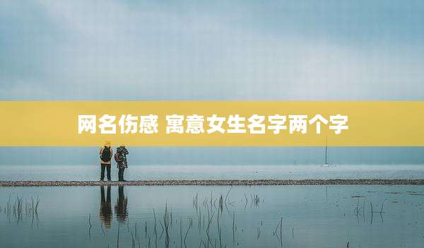 网名伤感 寓意女生名字两个字