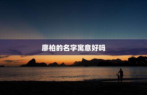 廖柏的名字寓意好吗