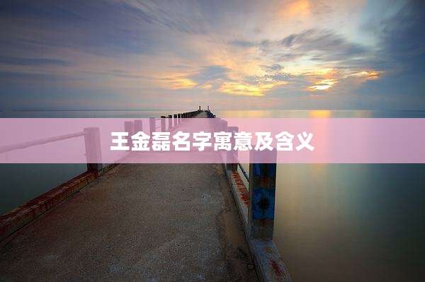 王金磊名字寓意及含义