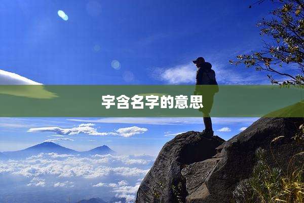 宇含名字的意思
