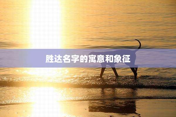 胜达名字的寓意和象征