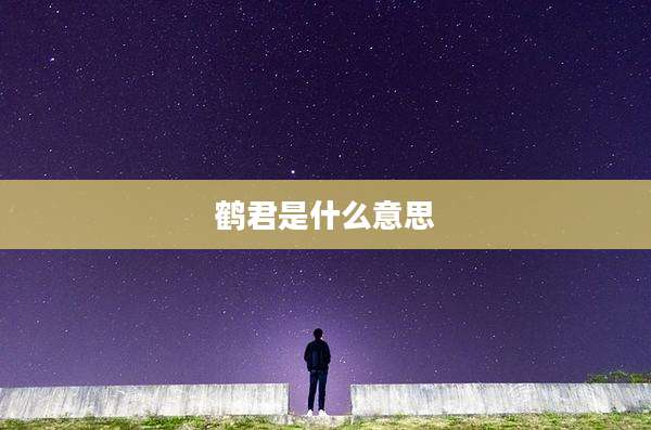 鹤君是什么意思