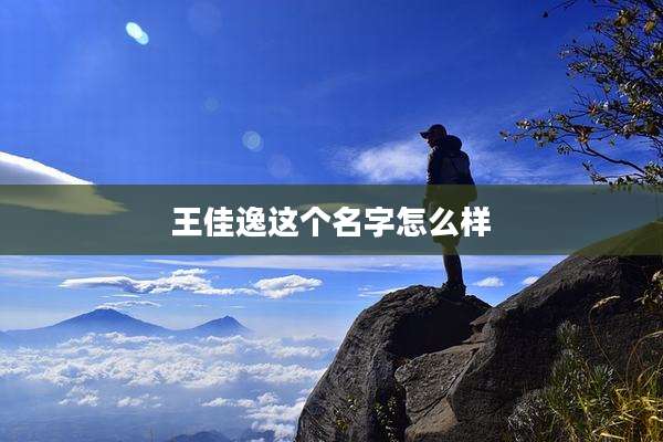 王佳逸这个名字怎么样