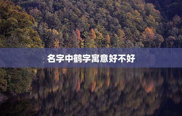 名字中鹤字寓意好不好