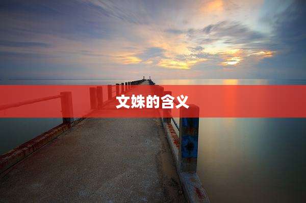 文姝的含义