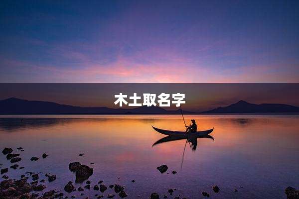 木土取名字
