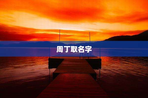周丁取名字