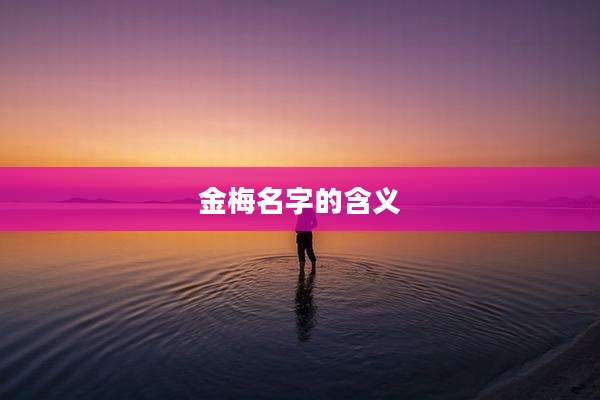 金梅名字的含义