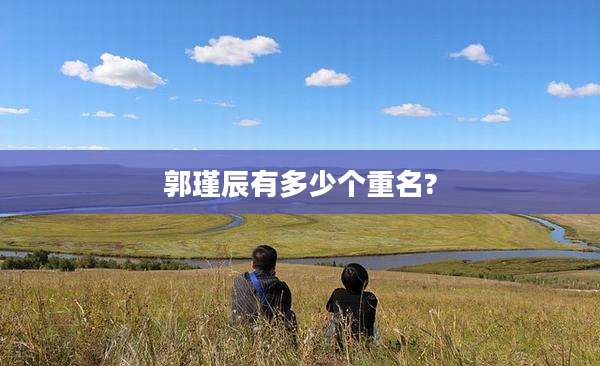 郭瑾辰有多少个重名?