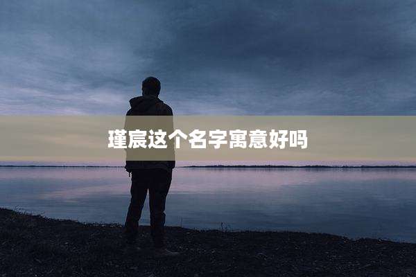 瑾宸这个名字寓意好吗