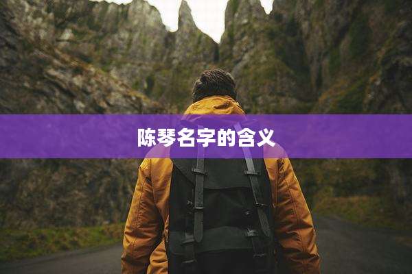 陈琴名字的含义