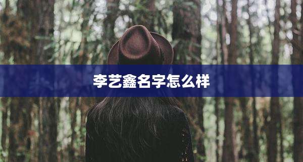 李艺鑫名字怎么样