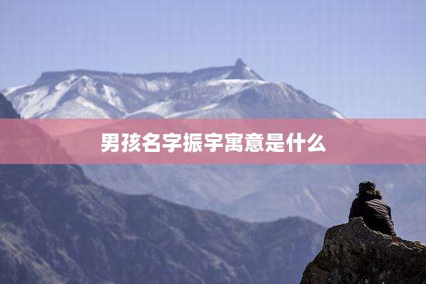男孩名字振宇寓意是什么
