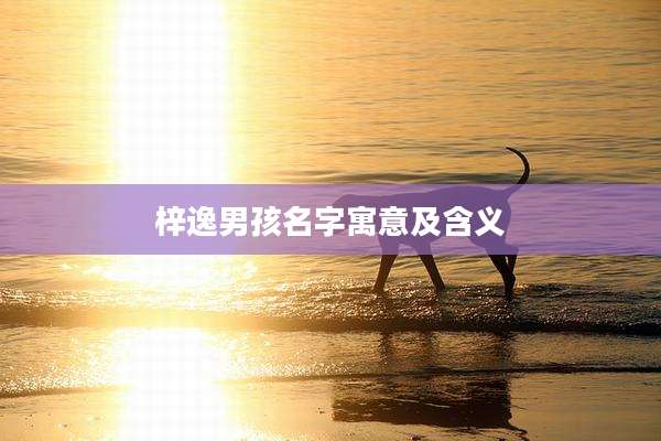 梓逸男孩名字寓意及含义