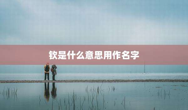 钦是什么意思用作名字