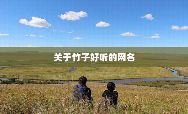关于竹子好听的网名