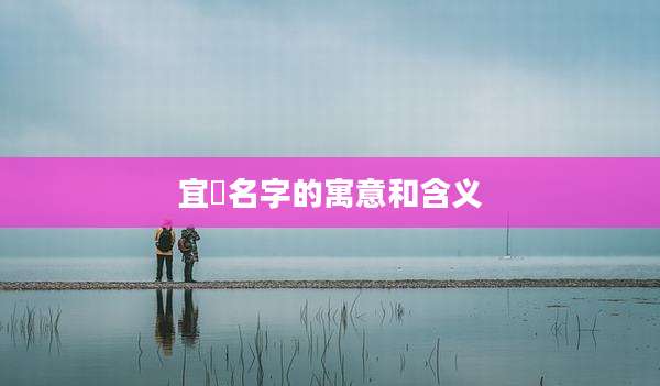 宜瑄名字的寓意和含义