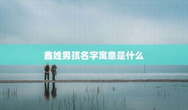 鑫姓男孩名字寓意是什么