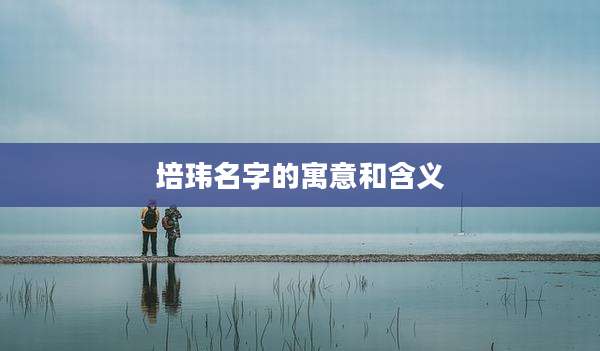 培玮名字的寓意和含义