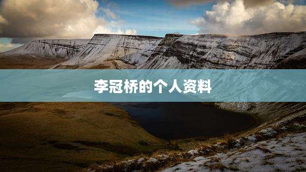 李冠桥的个人资料