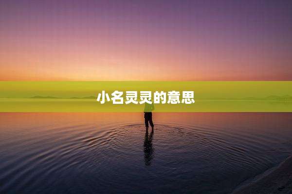 小名灵灵的意思