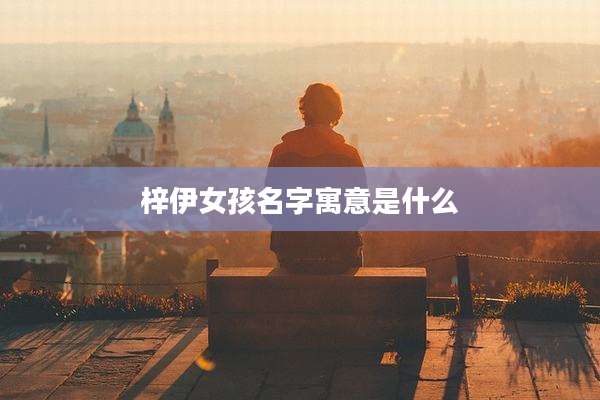 梓伊女孩名字寓意是什么