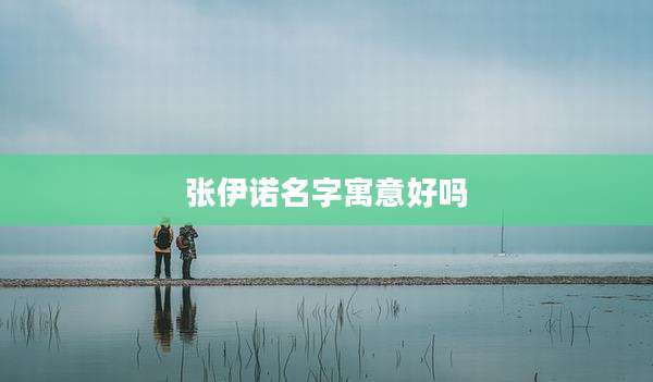 张伊诺名字寓意好吗