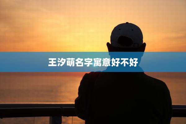 王汐萌名字寓意好不好