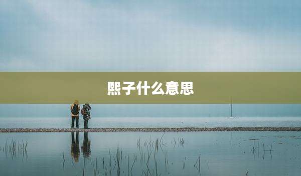 熙子什么意思
