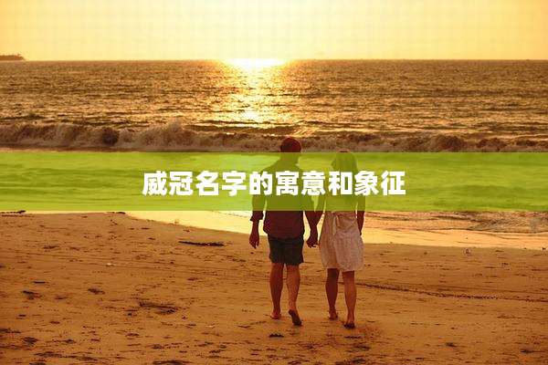 威冠名字的寓意和象征