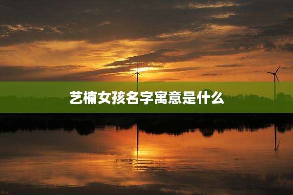 艺楠女孩名字寓意是什么