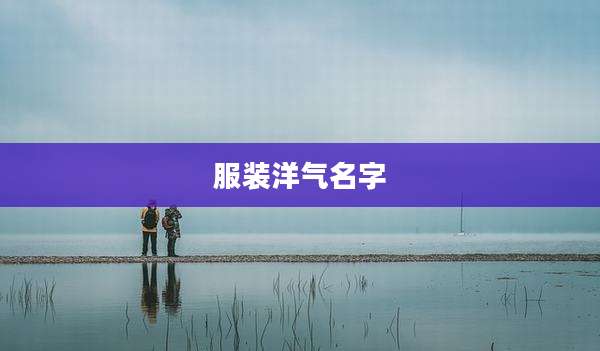 服装洋气名字