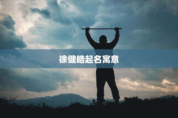 徐健皓起名寓意