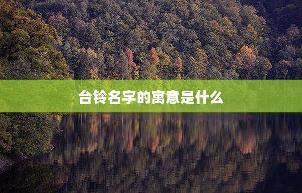 台铃名字的寓意是什么