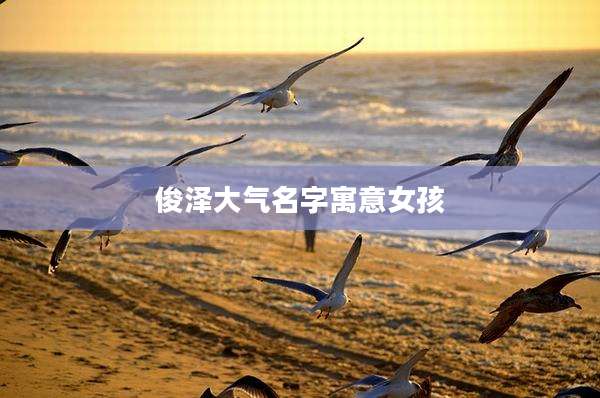 俊泽大气名字寓意女孩