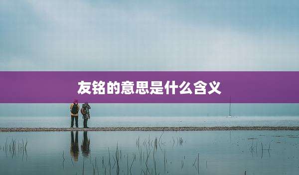 友铭的意思是什么含义