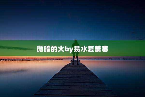 微暗的火by易水复萧寒