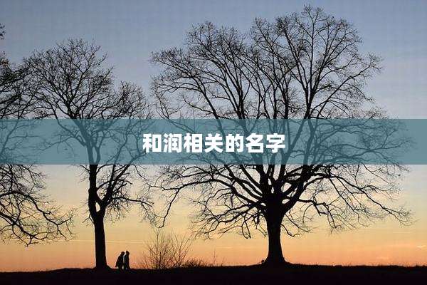 和润相关的名字
