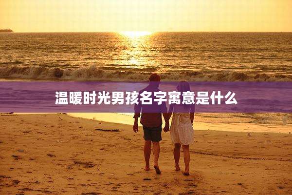 温暖时光男孩名字寓意是什么