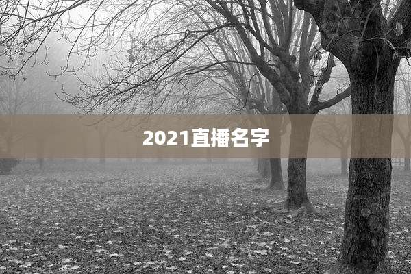 2021直播名字