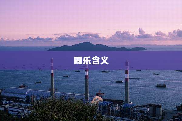 同乐含义