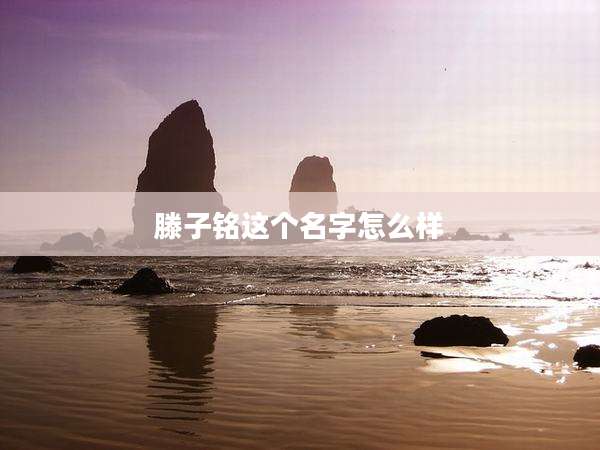 滕子铭这个名字怎么样